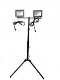 LED with double head tripod